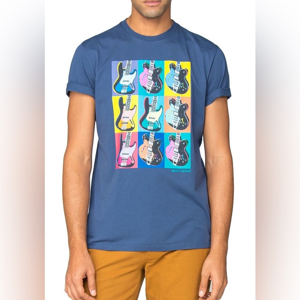 Ben Sherman Guitar 🎸 Andy Warhol tee shirt